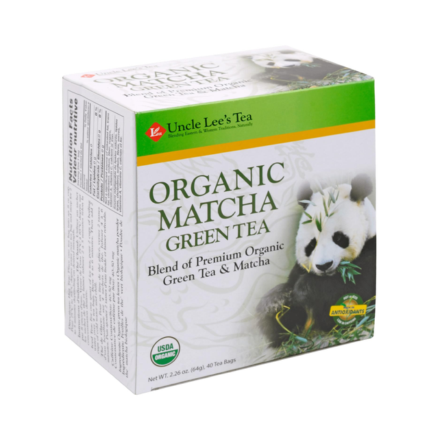 Uncle Lee's - Thé vert matcha biologique | 40 sachets