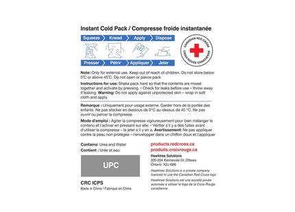 Croix-Rouge canadienne - Compresses froides instantanées | Paquet de 2