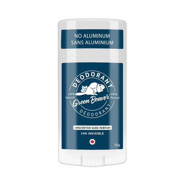 Green Beaver - Déodorant Naturel Sans Aluminium 24H Invisible, Sans Parfum | 50 g