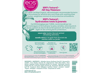 EOS - Organic Lasting Hydration Lip Care - Sweet Mint | 7 g