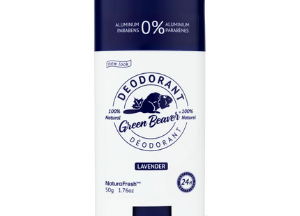 Green Beaver -  Lavender Natural Deodorant with Anti-Odorant Sage Extract & Soothing Labrador Tea | 50 g