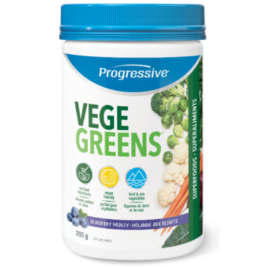 Progressive VegeGreens SuperFoods Supplement Powder - Blueberry Medley Flavour | 265 g