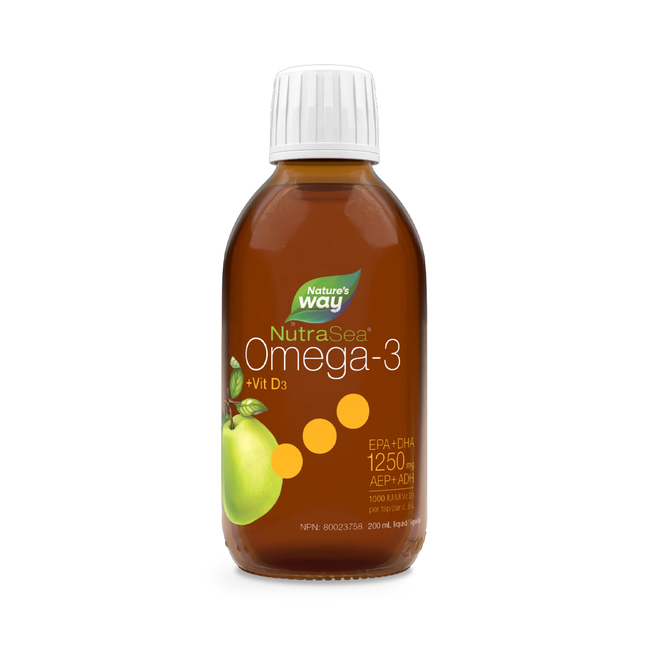 Nature's Way - NutraSea Omega-3 + Vitamin D - Crisp Apple | 200 mL