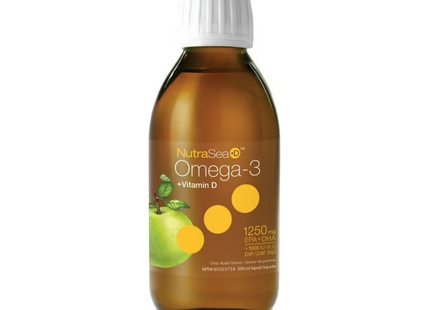 NutraSea Omega-3 + Vitamin D - Crisp Apple | 200 ml