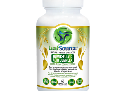 Leaf Source - Shilajit W Humic-Fulvic Acid Complex | 60 Veggie Caps
