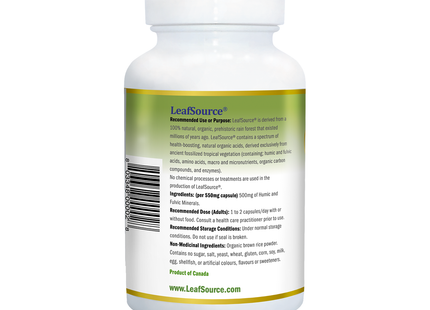 Leaf Source - Shilajit W Humic-Fulvic Acid Complex | 60 Veggie Caps