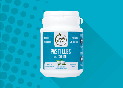 X-PUR - Pastilles de menthe poivrée au xylitol | 130 pièces