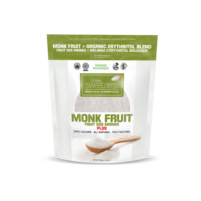 Crave Stevia - Organic Monk Fruit | 380 g
