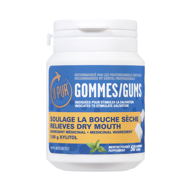 X-PUR - Gomme de menthe poivrée au xylitol | paquet de 50