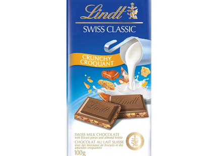 Lindt - Lindor Chocolat au lait croquant suisse classique | 100 g