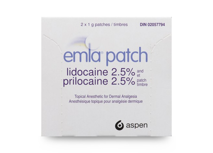 Emla - Patchs 1G - 2,5 % lidocaïne/prilocaïne | Paquet de 2