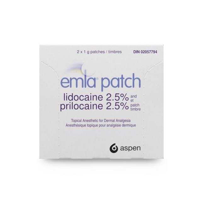 Emla - 1G Patches - 2.5% Lidocaine/Prilocaine | 2-Pack