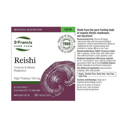 St. Francis - Reishi Capsules | 60 Capsules