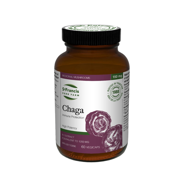 Champignon chaga Saint-François | 60 capsules