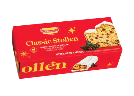 KuchenMeister - Gâteau aux fruits Stollen de Noël classique | 750g