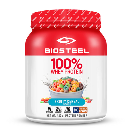 Biosteel - 100 % protéine de lactosérum - Saveur fruitée de céréales | 420g