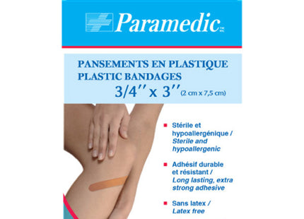 Paramedic Plastic Bandages | 25 Units (2 cm x 7.5 cm)