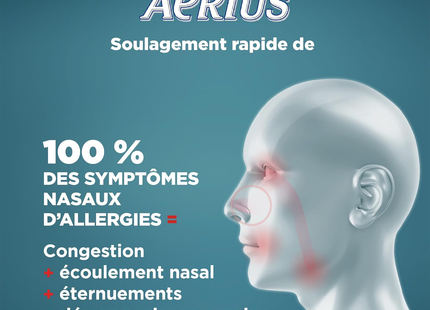 Aerius - Non-Drowsy 24-Hour Allergy Relief | 40+16 Tablets