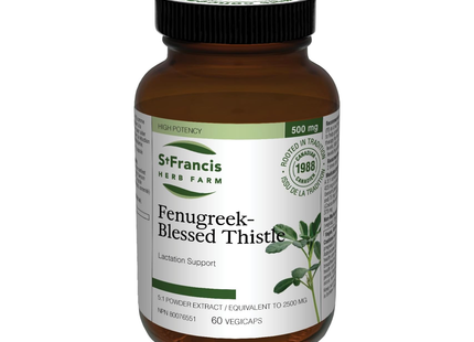 Saint François - Capsules de fenugrec et de chardon béni | 60 capsules