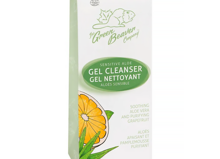 Green Beaver - Sensitive Aloe Gel Cleanser with Soothing Aloe Vera & Purifying Grapefruit | 120 mL