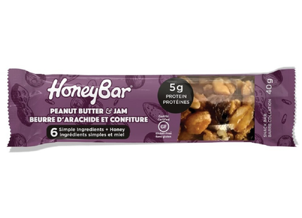 HoneyBar - Peanut Butter - 5g of Protein | 40 g