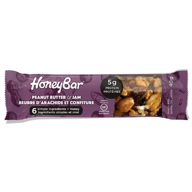 HoneyBar - Peanut Butter - 5g of Protein | 40 g