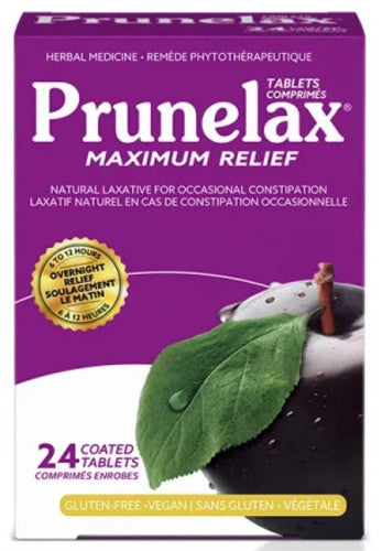 Prunelax - Maximum Relief Natural Laxative | 24 Coated Tablets