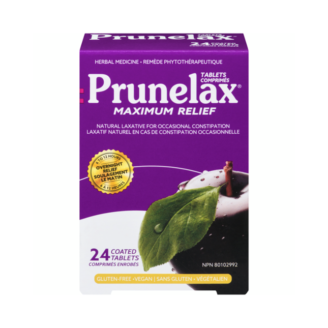 Prunelax - Laxatif naturel à soulagement maximal | 24 comprimés enrobés