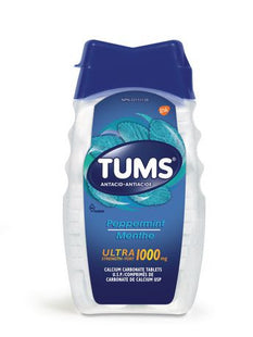 Tums - Ultra Strength 1000 mg - Antacid Tablets - Peppermint Flavours | 72 Count