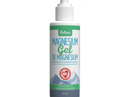 Bolton's Naturals - Gel topique de magnésium | 237 ml