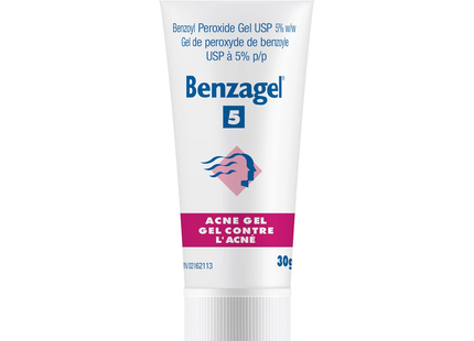 Benzagel - Gel anti-acné peroxyde de benzoyle USP 5 % | 30 g