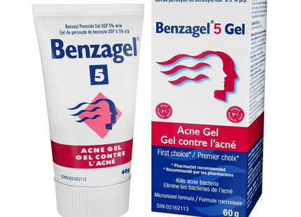 Benzagel - Acne Gel, Benzoyl Peroxide USP 5% | 60 g