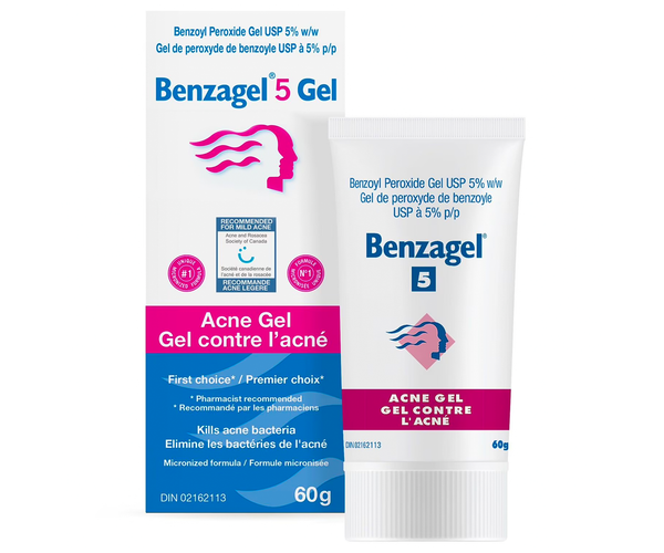 Benzagel - Acne Gel Benzoyl Peroxide USP 5% | 60 g – White Cross E-Store