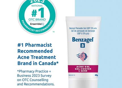 Benzagel - Acne Gel Benzoyl Peroxide USP 5% | 60 g