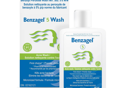 Benzagel - 5 Acne Wash Benzoyl Peroxide 5% | 85 mL