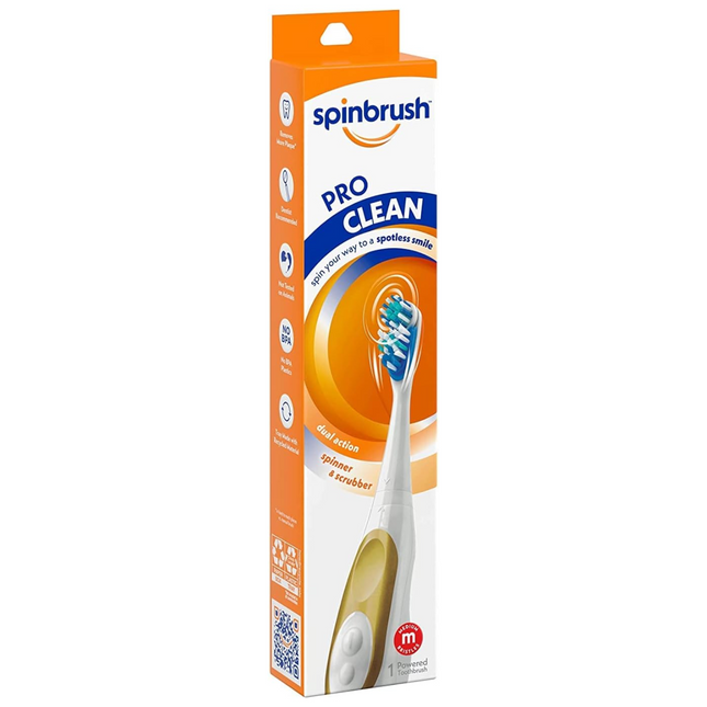 Arm & Hammer - Spinbrush - Daily Clean - Electric Toothbrush | Medium Bristle