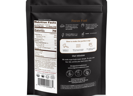 Organic Traditions - Focus Fuel Coffee | 140 g