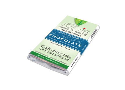 Crave Stevia - Sweet & Natural - All Natural Fair Trade Chocolate - Sea Salt | 85 g