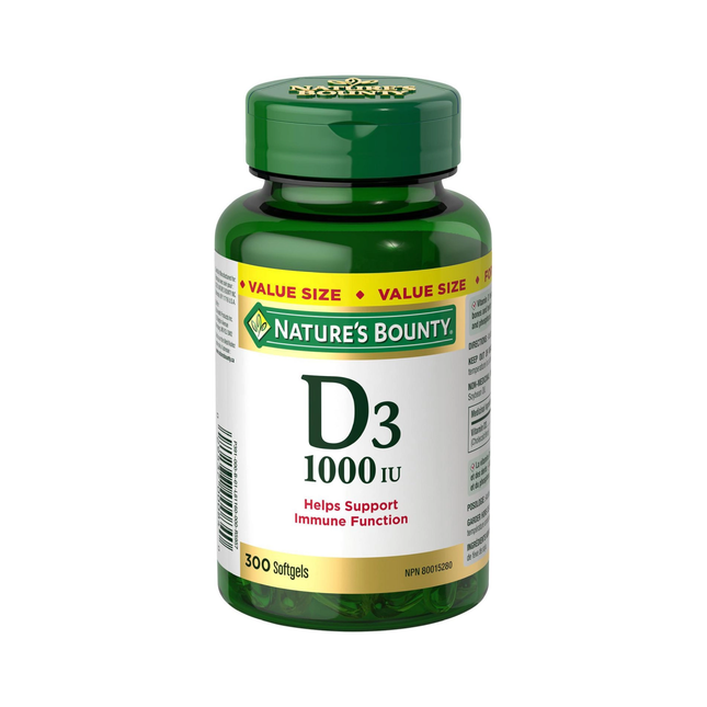 Nature's Bounty - Vitamin D 1000 IU | 300 Capsules
