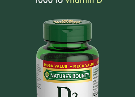 Nature's Bounty - Vitamine D 1000 UI | 300 Gélules