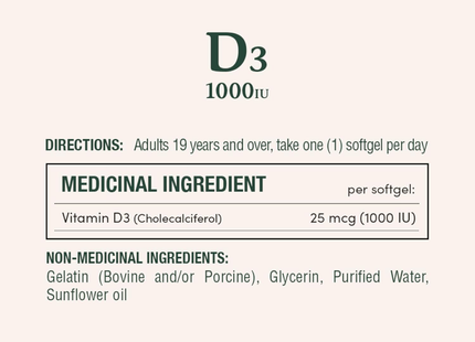 Nature's Bounty - Vitamine D 1000 UI | 300 Gélules