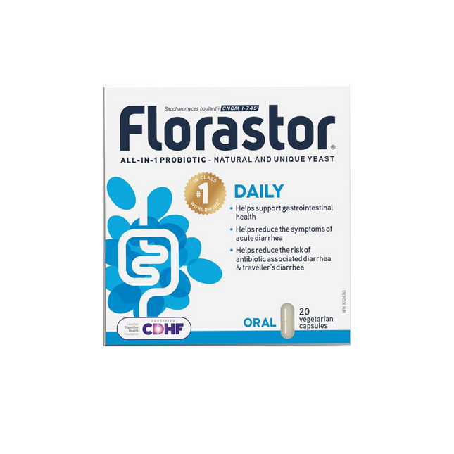 Florastor - Daily All-In-1 Probiotic | 20 Capsules