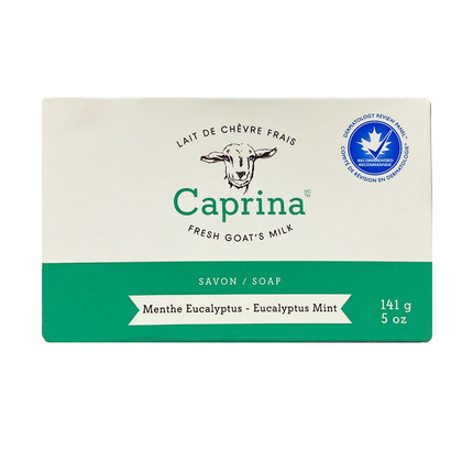 Caprina - Savon au lait de chèvre frais, eucalyptus et menthe | 141 g