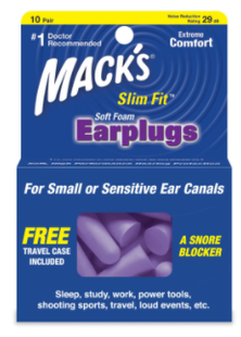 Mack's SafeSound Slim Fit Soft Foam Earplugs | 10 Pairs