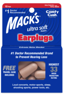 Mack's Ultra Soft Foam Earplugs | 10 Pairs