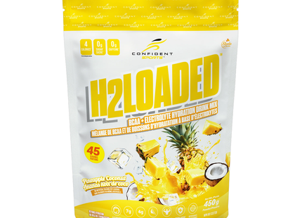 Confident Sports - H2Loaded BCAA Electrolyte Drink Mix, Pineapple Coconut | 450 g