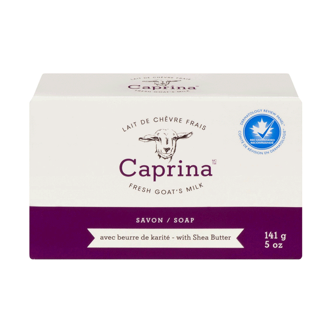 Caprina - Barre de savon au lait de chèvre frais et beurre de karité | 141 g