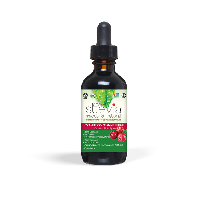 Crave Stevia - Cranberry Liquid Stevia | 30 mL