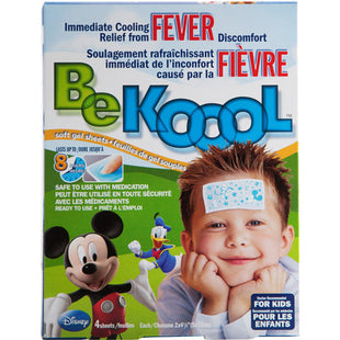 Be Koool - Soft Gel Sheets - Immediate Cooling Relief from Fever Discomfort | 4 Sheets