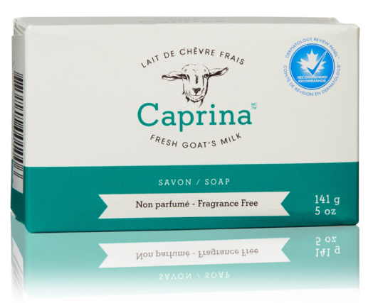 Barre de savon sans parfum au lait de chèvre frais Caprina | 141g